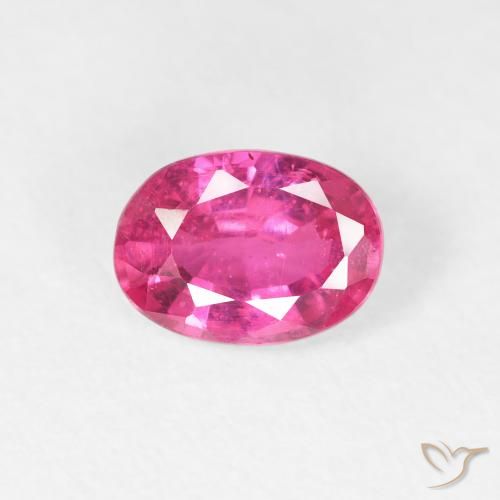 1.13ct Natural Hot Pink Ruby, Oval, VS