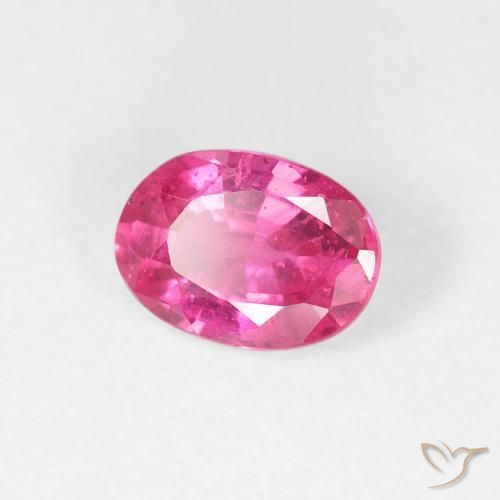 1.13 ct Pink Ruby Stone, Natural Ruby in Oval Facet Shape for Sale