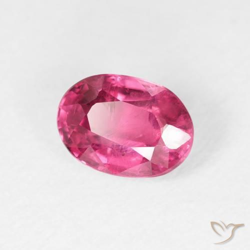 1.39 ct Pink Ruby Stone, Natural Ruby in Oval Facet Shape for Sale