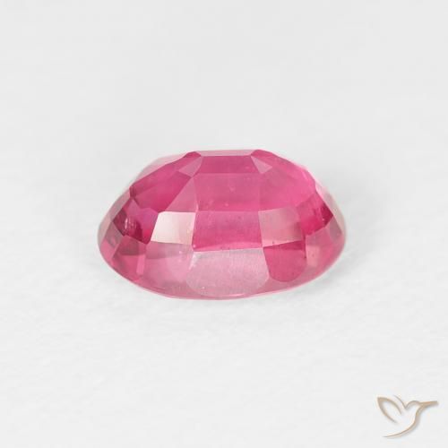 Ruby Gemstone in 7 x 5 mm (calibrated) Size for Sale, Ruby Stone in Deep Magenta Color