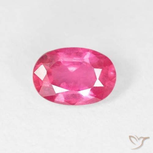 1.14ct Natural Hot Pink Ruby, Oval, VS