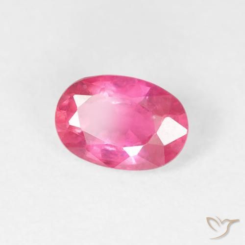 1.14 ct Pink Ruby Stone, Natural Ruby in Oval Facet Shape for Sale