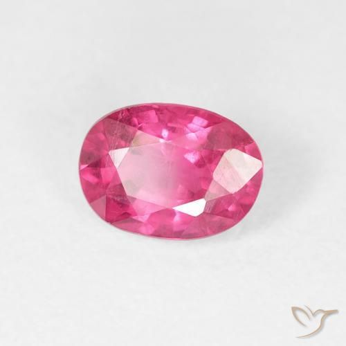 1.18 ct Pink Ruby Stone, Natural Ruby in Oval Facet Shape for Sale