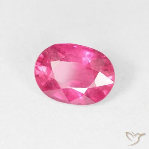 1.15 ct Pink Ruby Stone, Natural Ruby in Oval Facet Shape for Sale