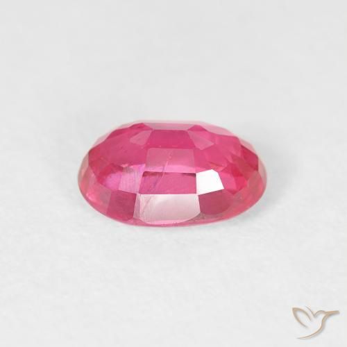 Ruby Gemstone in 7 x 5 mm (calibrated) Size for Sale, Ruby Stone in Deep Magenta Color