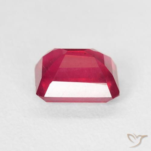 Ruby Gemstone in 7 x 5.2 mm Size for Sale, Ruby Stone in Jam Red Color