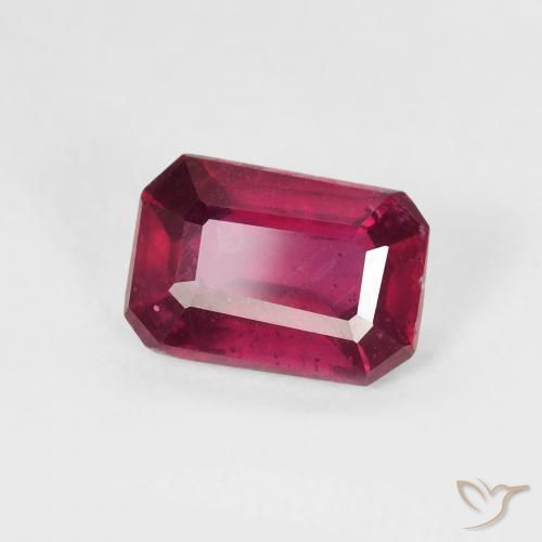 1.13 ct Red Ruby Stone, Natural Ruby in Octagon Step Cut Shape for Sale