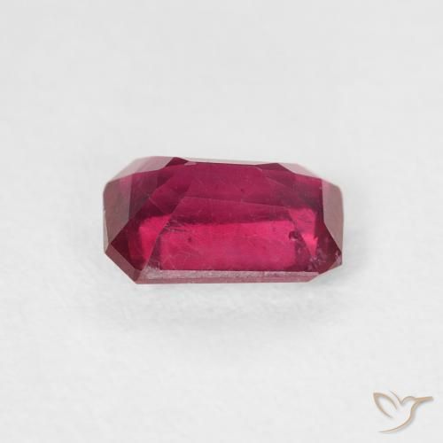 Ruby Gemstone in 7 x 5 mm (calibrated) Size for Sale, Ruby Stone in Deep Reddish Pink Color