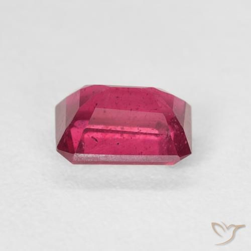 Ruby Gemstone in 7 x 5 mm (calibrated) Size for Sale, Ruby Stone in Pinkish Red Color
