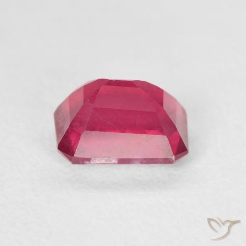 Ruby Gemstone in 7 x 5 mm (calibrated) Size for Sale, Ruby Stone in Light Red Color