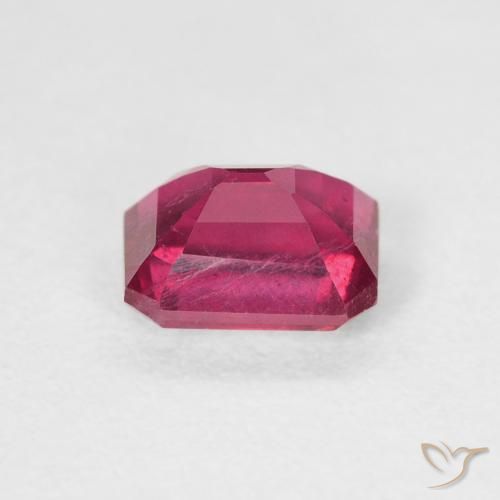 Ruby Gemstone in 6.6 x 5 mm Size for Sale, Ruby Stone in Pinkish Red Color