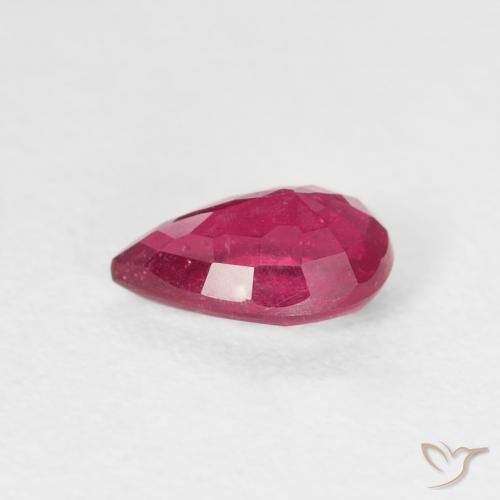 Ruby Gemstone in 7 x 5 mm (calibrated) Size for Sale, Ruby Stone in Pinkish Red Color