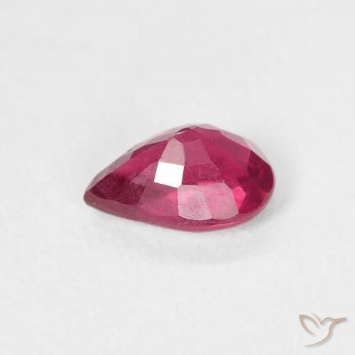 Ruby Gemstone in 6.9 x 4.8 mm Size for Sale, Ruby Stone in Light Red Color