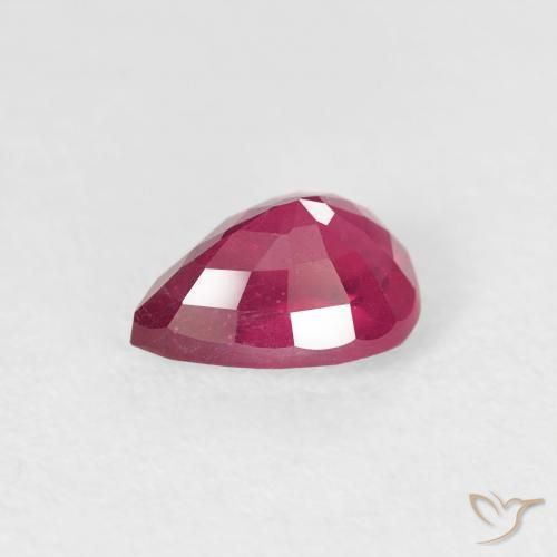 Ruby Gemstone in 7 x 5 mm (calibrated) Size for Sale, Ruby Stone in Jam Red Color