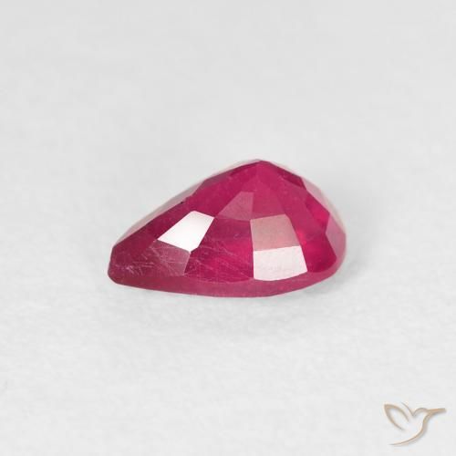Ruby Gemstone in 6.9 x 4.8 mm Size for Sale, Ruby Stone in Light Red Color