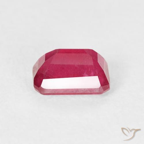 Ruby Gemstone in 6 x 4 mm (calibrated) Size for Sale, Ruby Stone in Medium Red Color