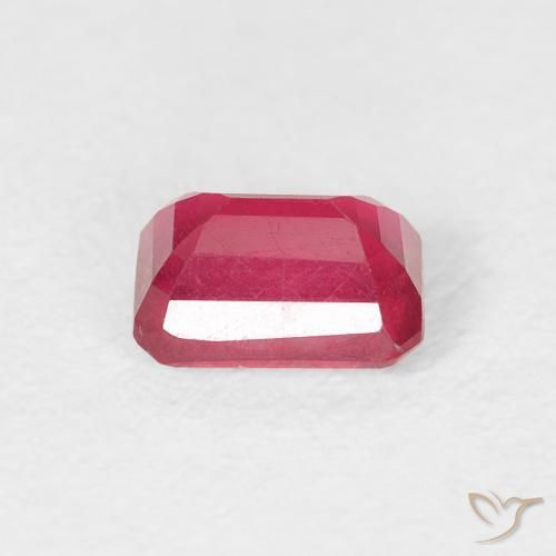 Ruby Gemstone in 6 x 4 mm (calibrated) Size for Sale, Ruby Stone in Reddish Pink Color