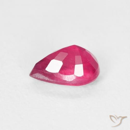 Ruby Gemstone in 6.2 x 4.2 mm Size for Sale, Ruby Stone in Light Red Color