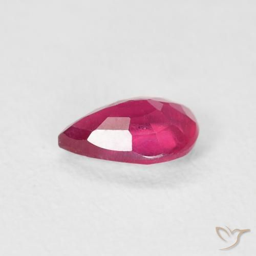 Ruby Gemstone in 6 x 4 mm (calibrated) Size for Sale, Ruby Stone in Pinkish Red Color