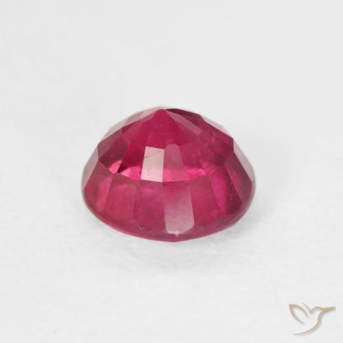 Ruby Gemstone in 6 mm (calibrated) Size for Sale, Ruby Stone in Light Red Color