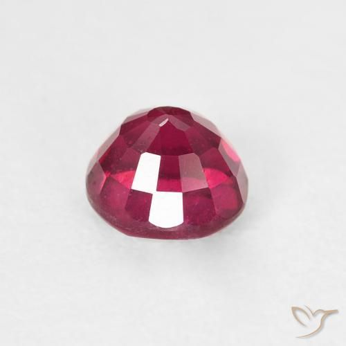 Ruby Gemstone in 5.3 mm Size for Sale, Ruby Stone in Light Red Color