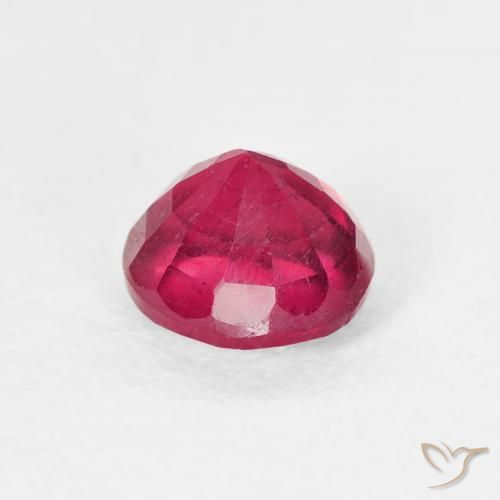 Ruby Gemstone in 5.7 mm Size for Sale, Ruby Stone in Light Red Color
