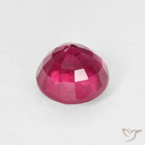 Ruby Gemstone in 5.8 mm Size for Sale, Ruby Stone in Light Red Color