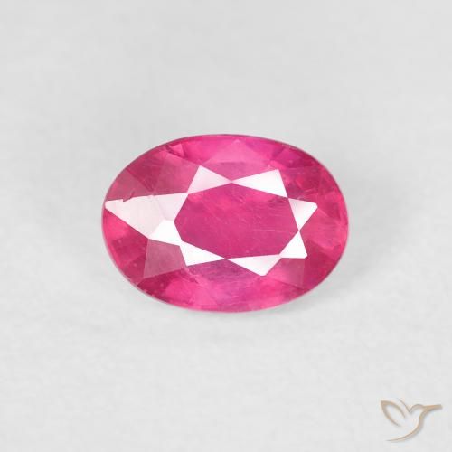 1.27ct Natural Deep Magenta Ruby, Oval, VS
