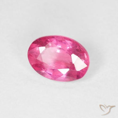 1.04 ct Pink Ruby Stone, Natural Ruby in Oval Facet Shape for Sale