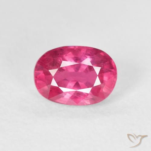 1.44ct Natural Deep Magenta Ruby, Oval, VS