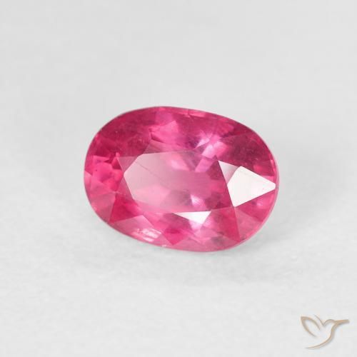 1.44 ct Pink Ruby Stone, Natural Ruby in Oval Facet Shape for Sale