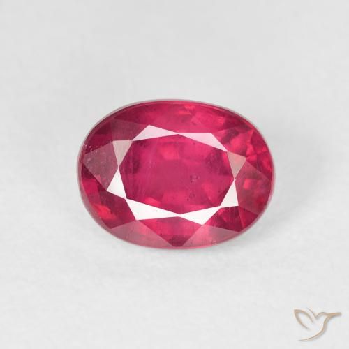 1.96ct Natural Light Red Ruby, Oval, VS-SI