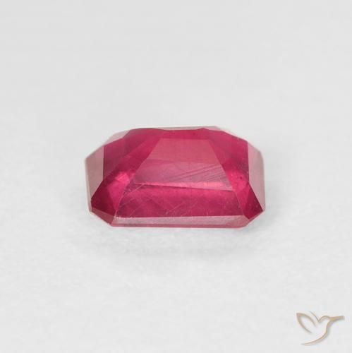 Ruby Gemstone in 7 x 5 mm (calibrated) Size for Sale, Ruby Stone in Deep Crimson Color