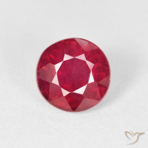 1.94ct Natural Deep Crimson Ruby, Round, VS