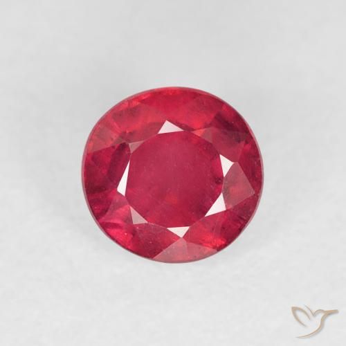 1.10ct Natural Deep Crimson Ruby, Round, VS