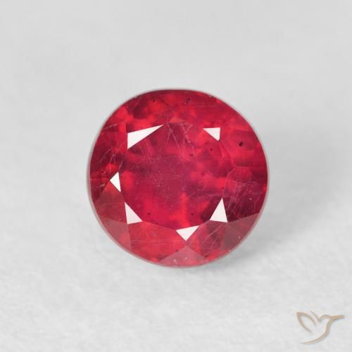 1.22ct Natural Jam Red Ruby, Round, VS