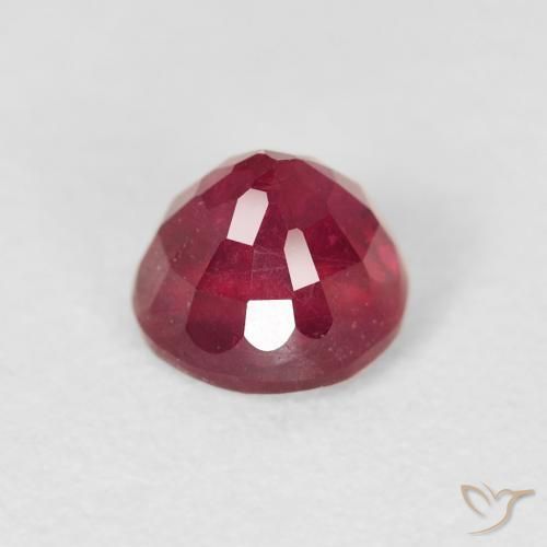 Ruby Gemstone in 5.5 mm (calibrated) Size for Sale, Ruby Stone in Jam Red Color