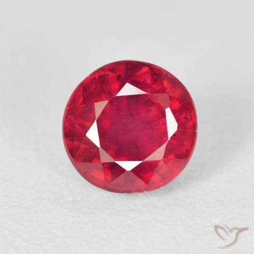 1.39ct Natural Deep Crimson Ruby, Round, VS