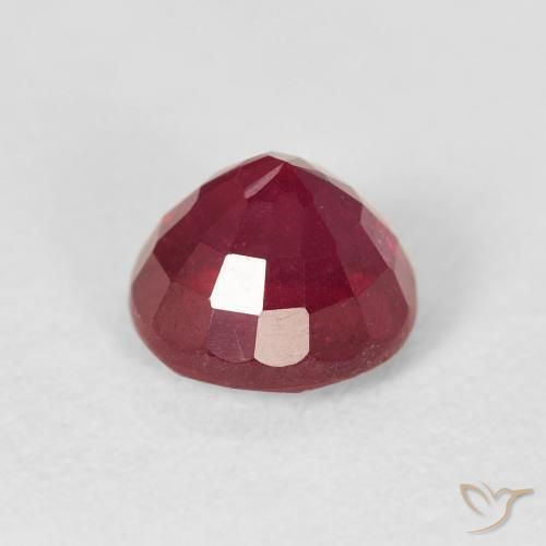 Ruby Gemstone in 6 mm (calibrated) Size for Sale, Ruby Stone in Deep Crimson Color