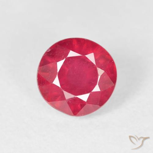 1.32ct Natural Jam Red Ruby, Round, VS