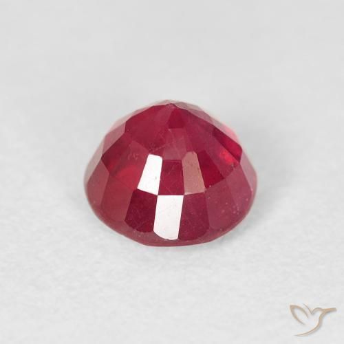 Ruby Gemstone in 6 mm (calibrated) Size for Sale, Ruby Stone in Jam Red Color
