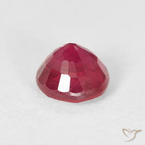 Ruby Gemstone in 6 mm (calibrated) Size for Sale, Ruby Stone in Jam Red Color