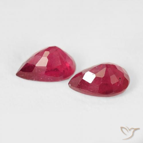 Ruby Gemstones in 6 x 4 mm (calibrated) Size for Sale, Ruby Stones in Deep Crimson Color