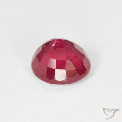 Ruby Gemstone in 6 mm (calibrated) Size for Sale, Ruby Stone in Jam Red Color