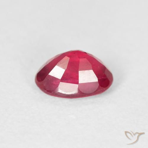 Ruby Gemstone in 6 x 4 mm (calibrated) Size for Sale, Ruby Stone in Deep Crimson Color