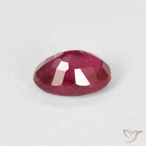 Ruby Gemstone in 6.1 x 4.2 mm Size for Sale, Ruby Stone in Medium Red Color