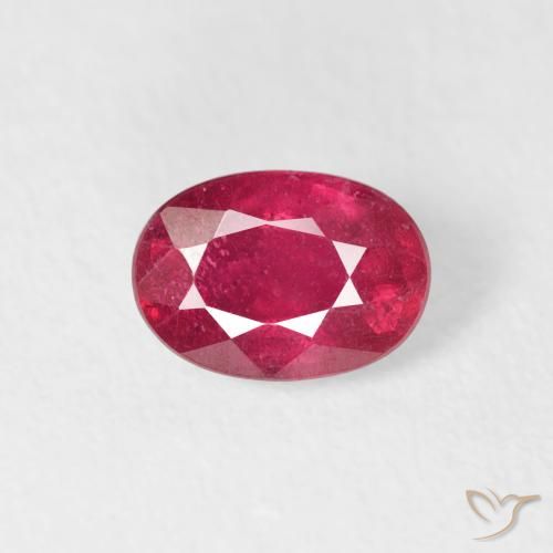 0.78ct Natural Jam Red Ruby, Oval, VS-SI