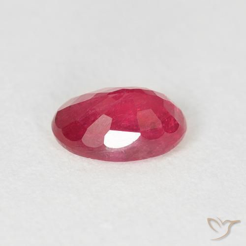 Ruby Gemstone in 6.2 x 4.2 mm Size for Sale, Ruby Stone in Deep Crimson Color