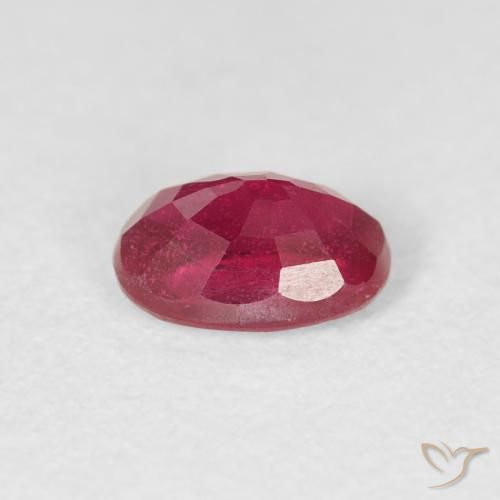 Ruby Gemstone in 6.2 x 4.2 mm Size for Sale, Ruby Stone in Blood Red Color