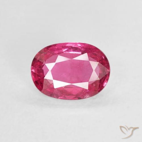 1.01ct Natural Dark Pink Ruby, Oval, VS